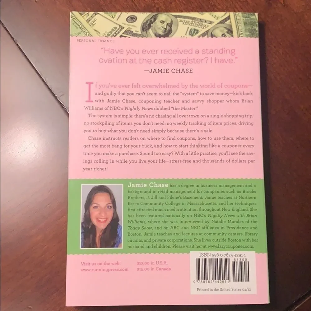 The Lazy Couponer book by Jamie Chase NWOT